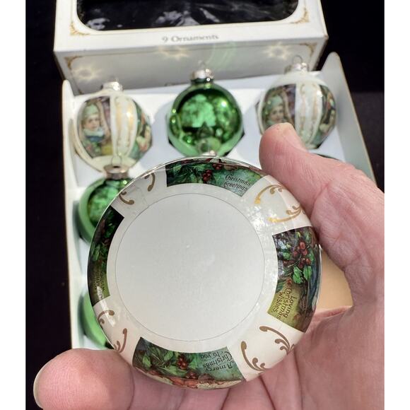 9 Vintage Elegant Krebs Glass orament blown glass Victorian Style In Box! - Picture 10 of 15